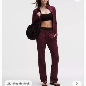 lululemon athletica Maroon Track Joggers